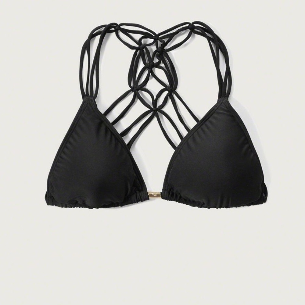 Abercrombie & Fitch Macrame Triangle Bikini Top